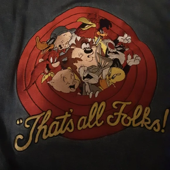 Cakeworthy Warner Bros Boxlunch Looney Tunes Denim Jean Jacket Unisex 2XL - Picture 6 of 10